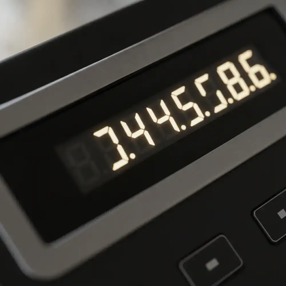 Tightly cropped view of the tap multiplier numbers increasing