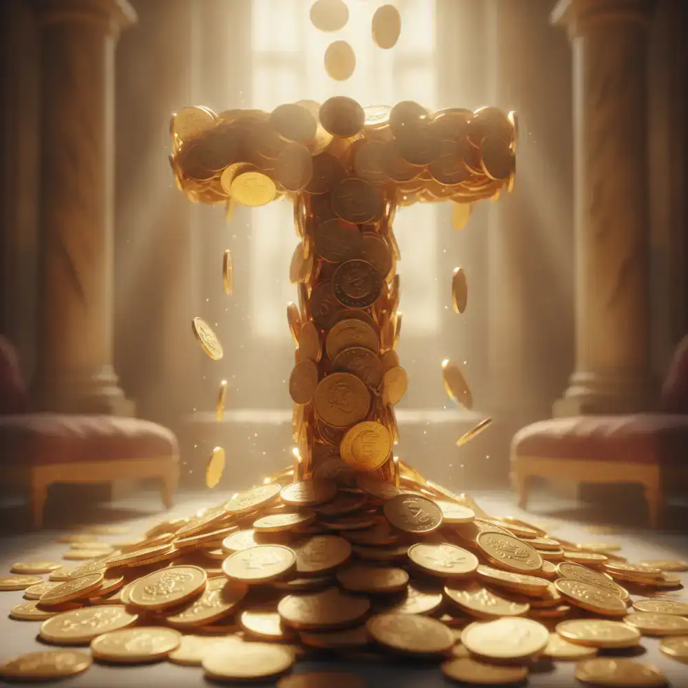 CoinTap game launch promotional graphic with golden coins